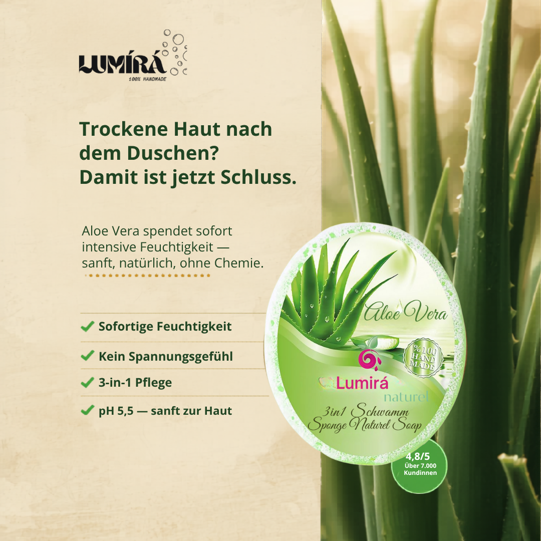 Aloe Vera-Schwamm · Sanft & beruhigend