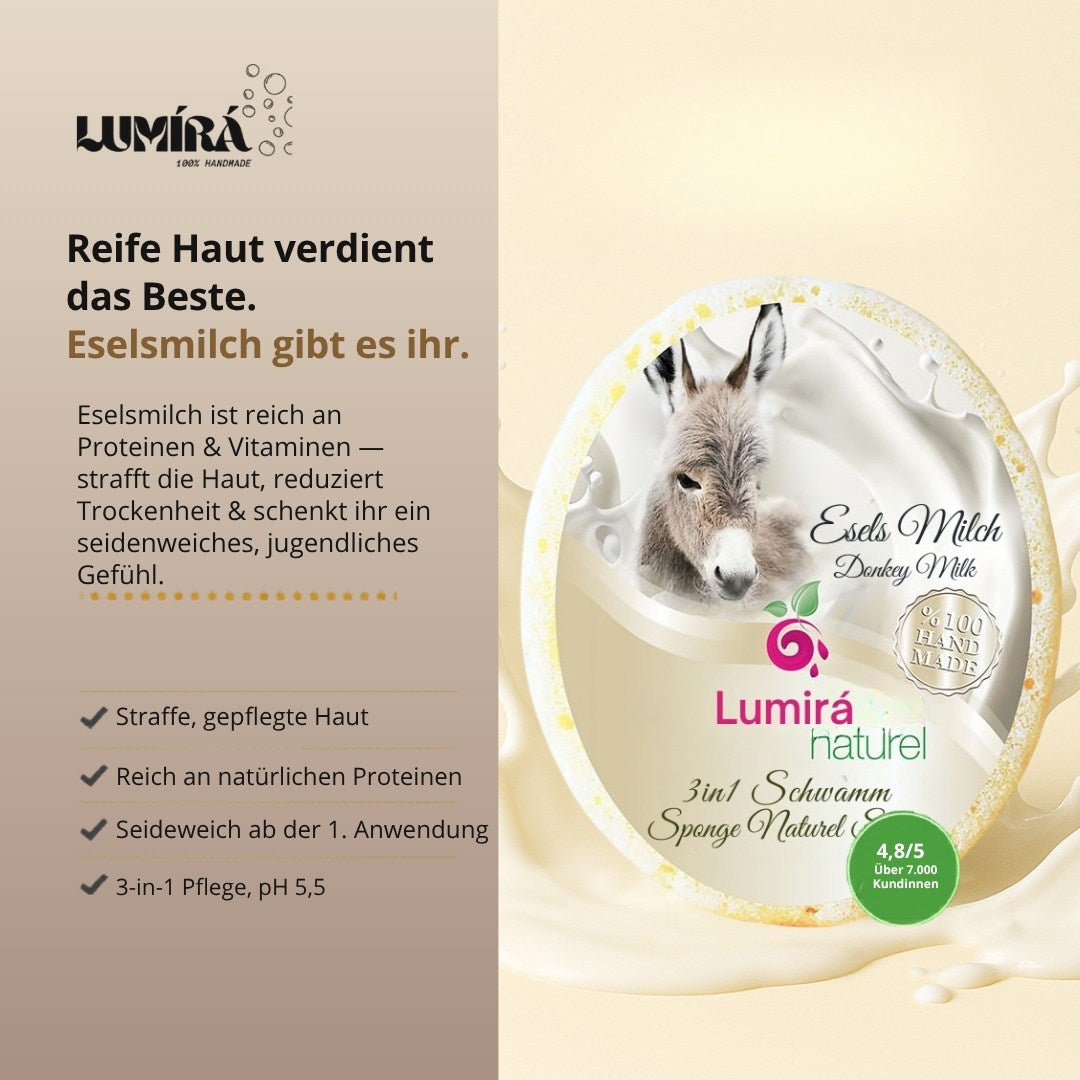 Eselsmilch-Schwamm · Straffend & pflegend